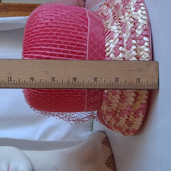 Vintage 1960s Pink Hat - Picture 12 of 13
